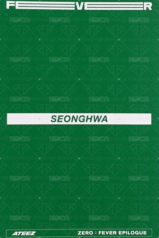 FEVER Epilogue 專輯卡 Diary ver. Limited 背面