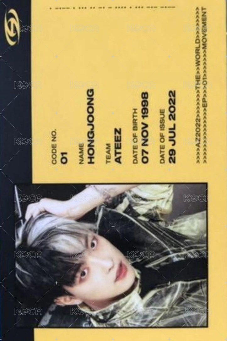 MOVEMENT 專輯卡 Diary ver. ID 正面