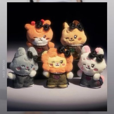 i-dle 娃娃 We are X Line friends 快閃店 吊飾 盒娃 舒華 雨琦 米妮 薇娟