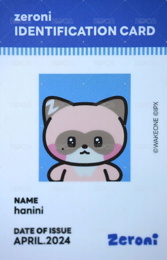 zeroni 周邊卡 盒娃卡 背面