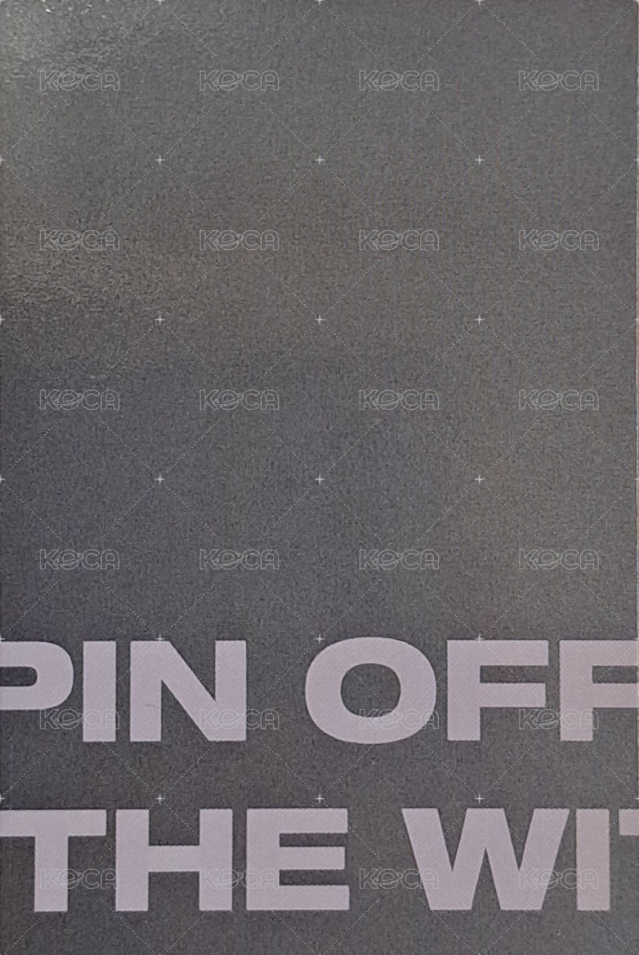 SPIN OFF : FROM THE WITNESS 專輯卡 POCA A & Z ver. 背面