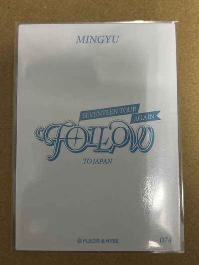 seventeen 珉奎 FOLLOW AGAIN 隨機卡 