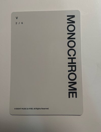 MONOCHROME 隨機卡