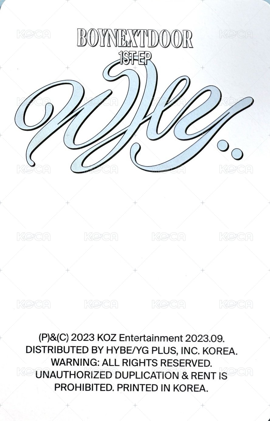 WHY.. KMStore 蝦皮 2.0 簽售卡  背面