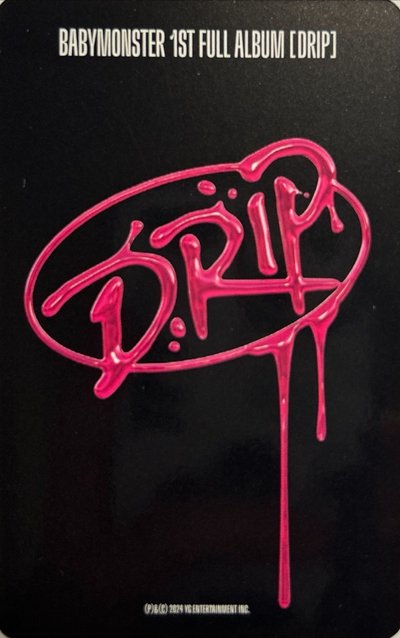 BABYMONSTER DRIP ZIPLOCK版 ASA專卡