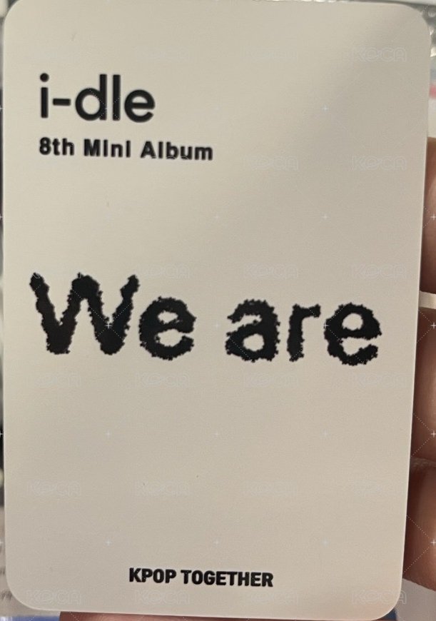 We are kpop together 幸運卡  背面
