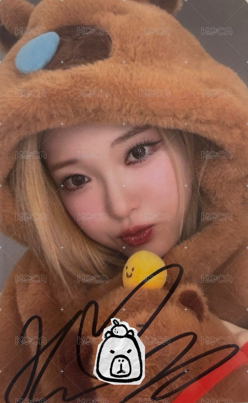 appendix: Of All We Have Lost ms 台北線下 簽名卡 卡皮巴拉ver. 正面