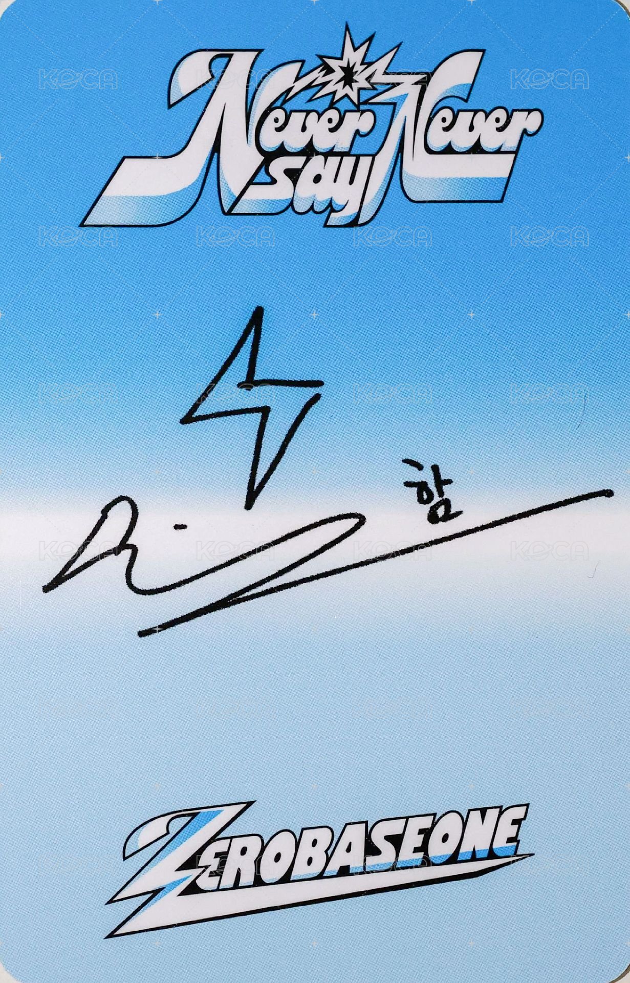 正規一 專輯卡 ICON ver. 背面