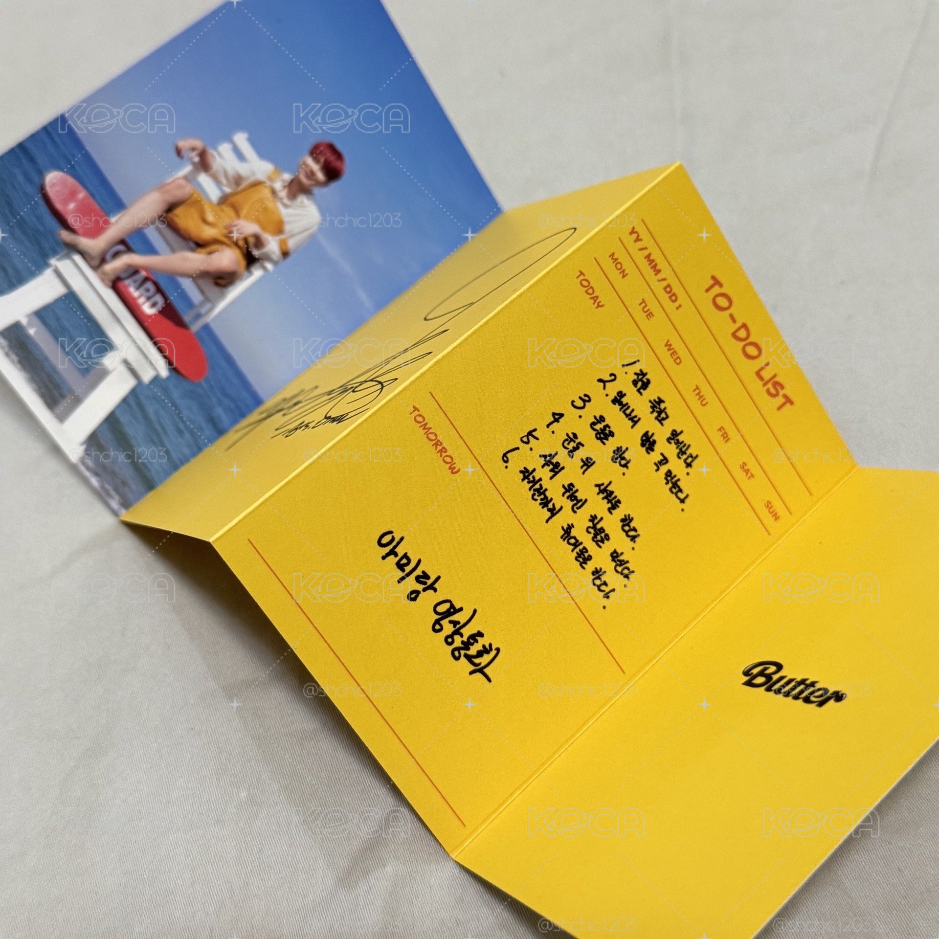 Butter 專輯卡 Jimin訊息卡