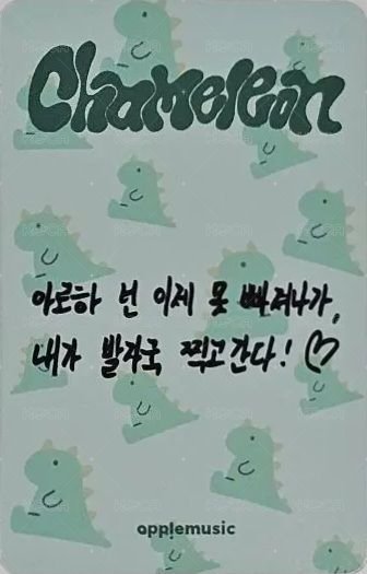 Chameleon am fs 3.0 簽售卡  背面