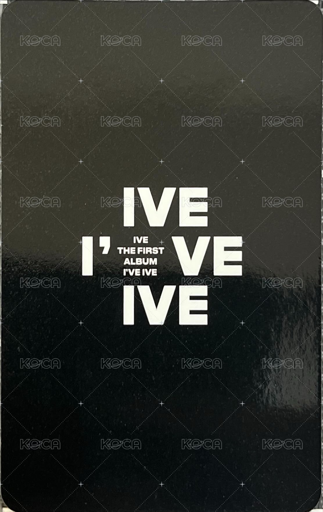 I've IVE 專輯卡 I’VE IVE JC版專卡瑞 背面