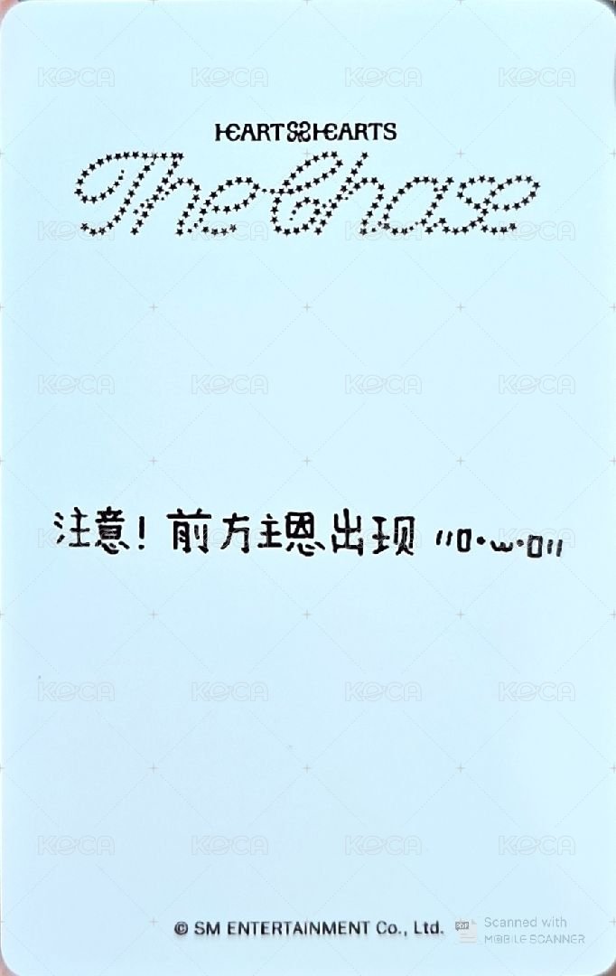 單一 kms 特典卡 PK ver. 背面