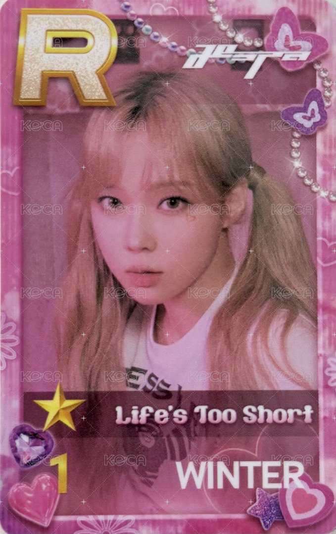 Life’s too short 遊戲卡 WINTER 正面