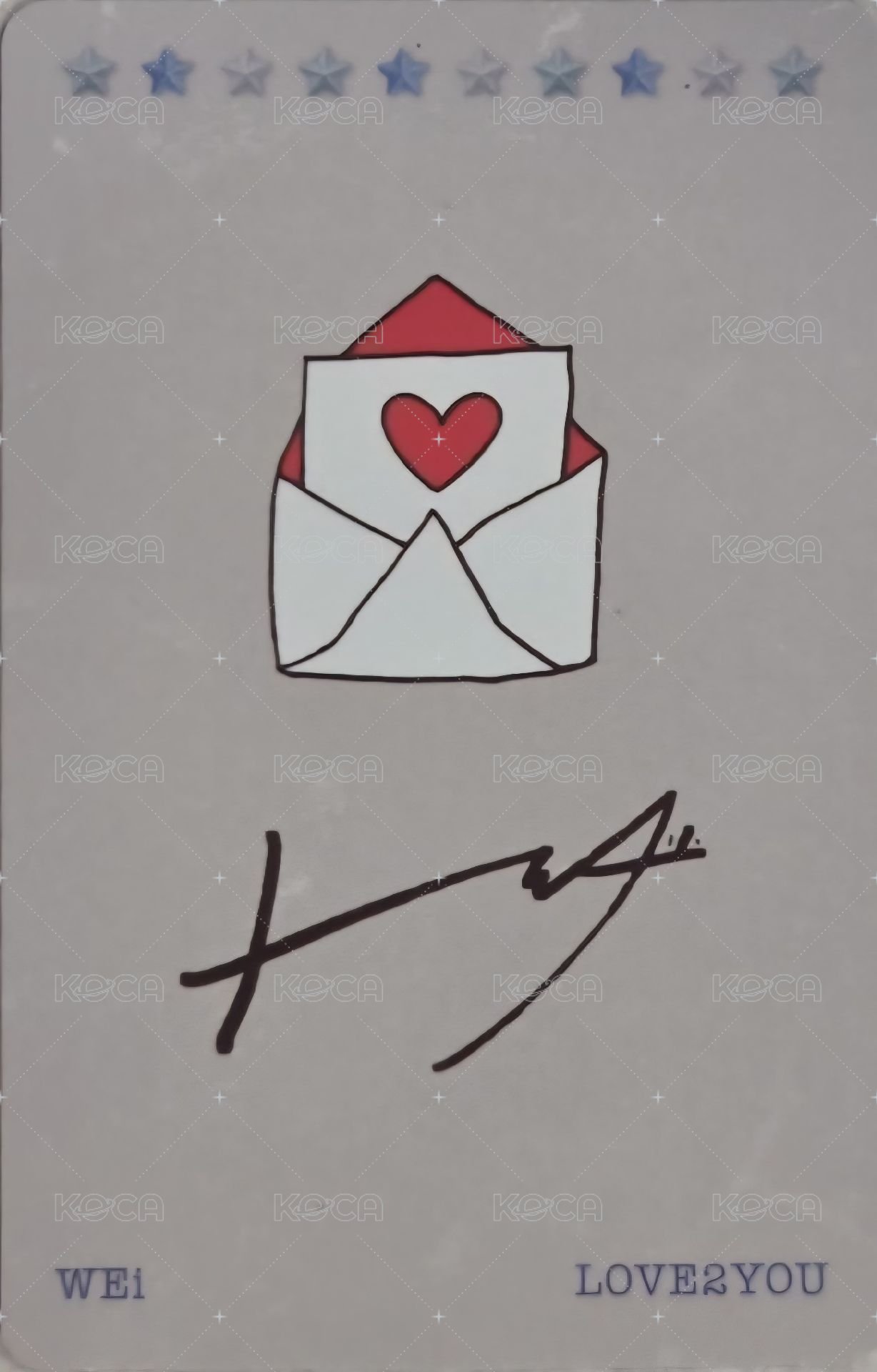 單曲一輯 專輯卡  背面