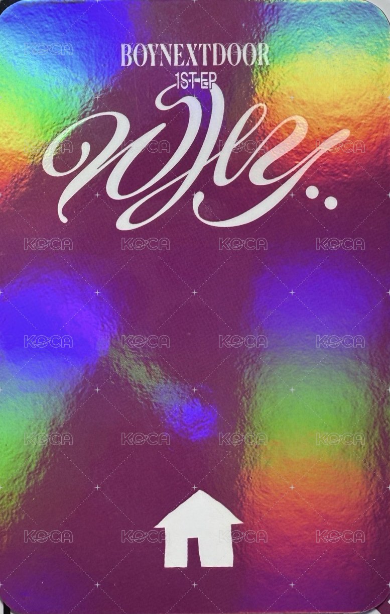 WHY.. k4 預售 特典卡 閃卡 背面