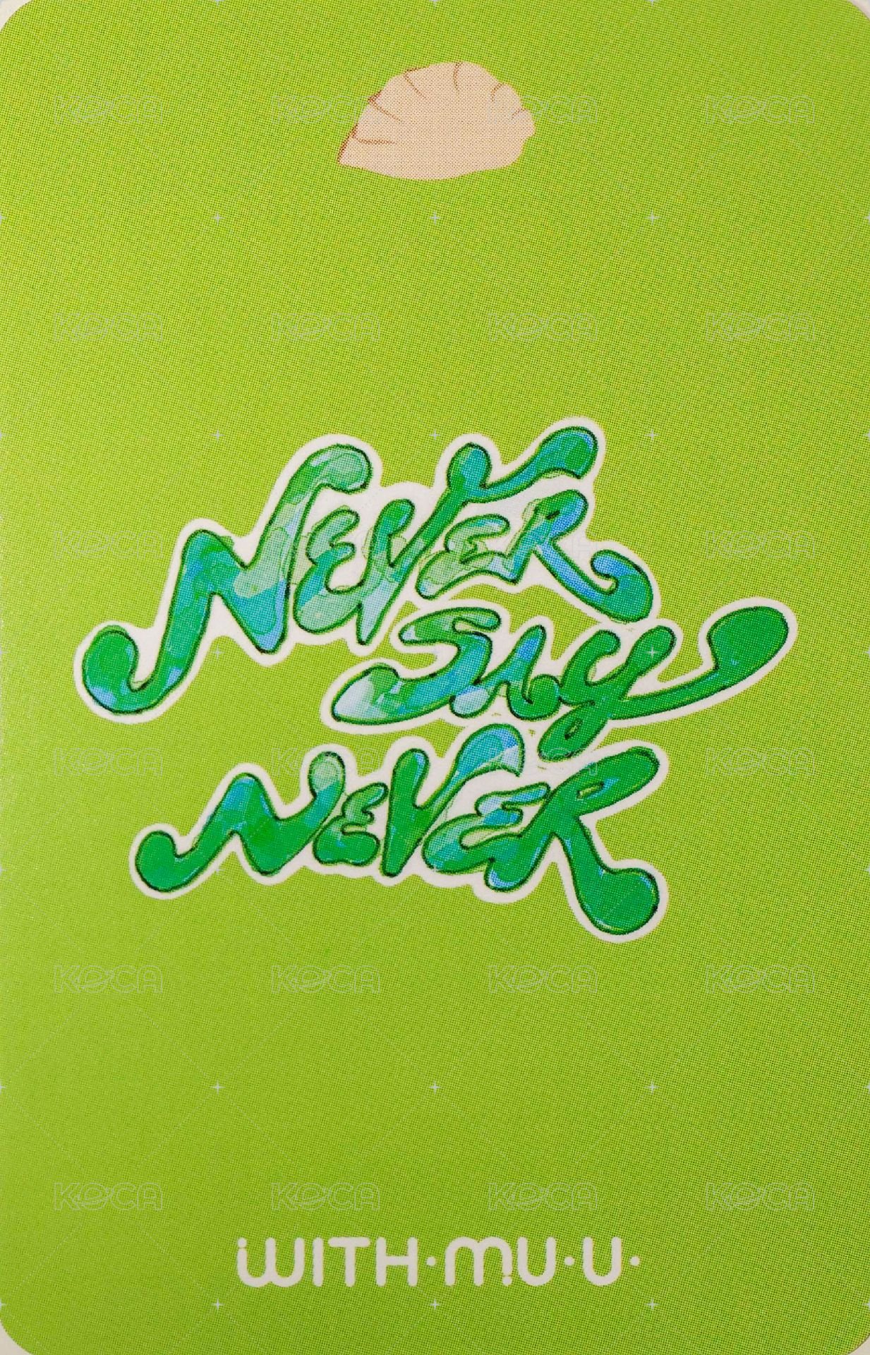 正規一 wm 幸運卡 餃子 ver. 背面