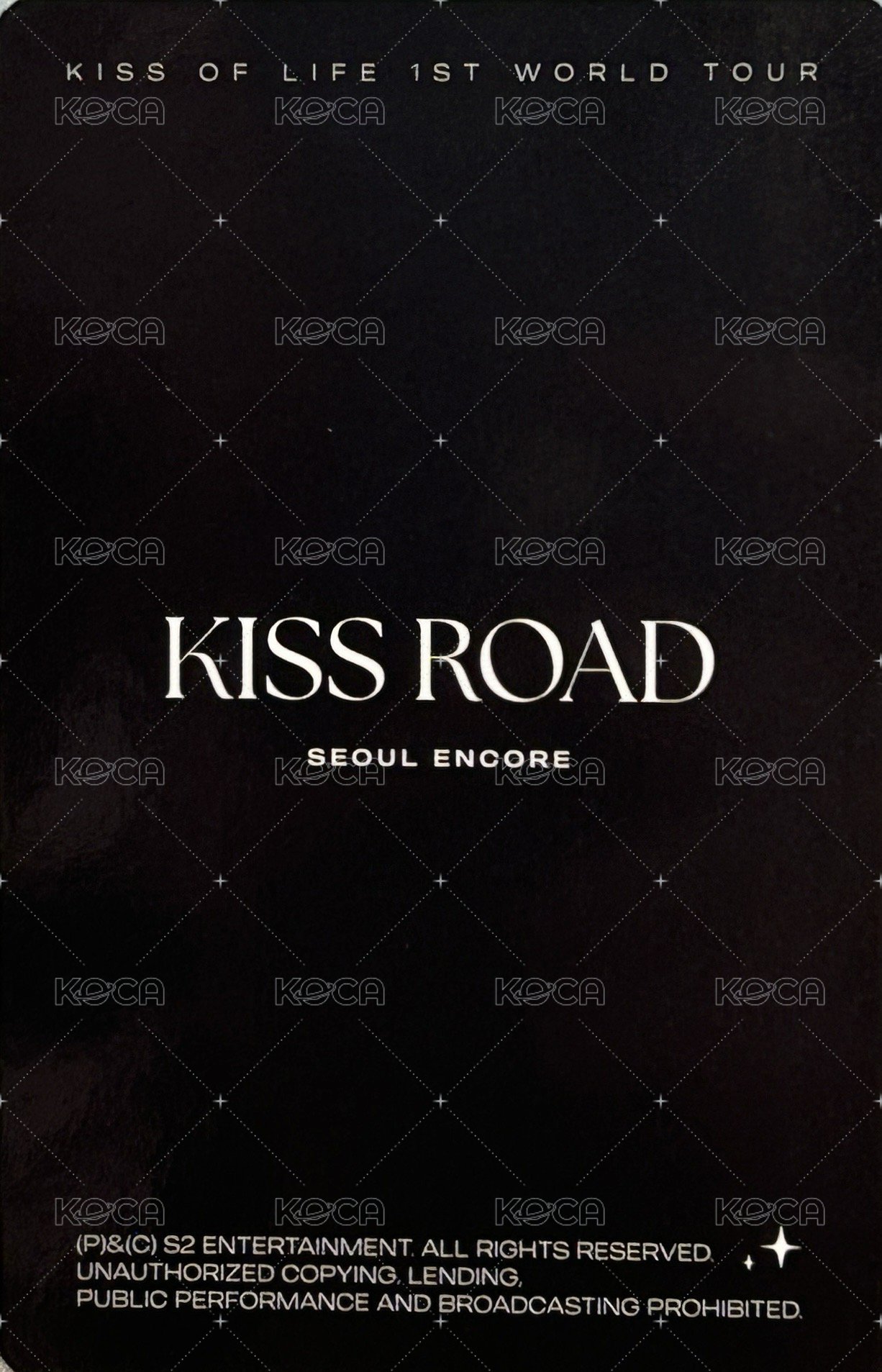 一巡 wm 周邊卡 安可場週衣服卡 背面