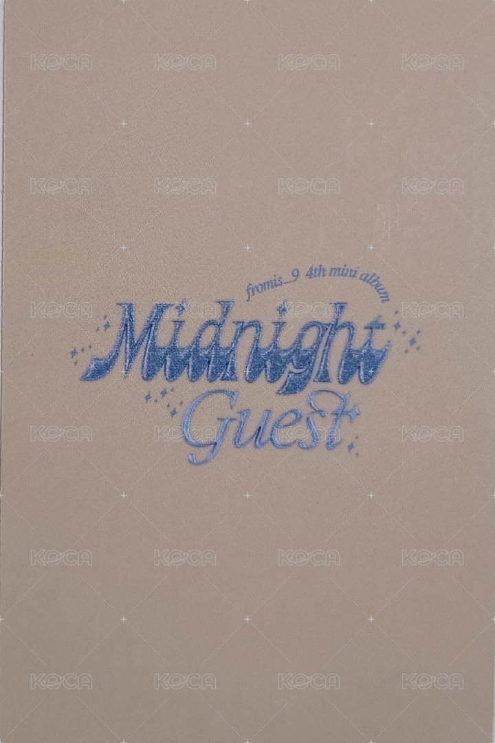 DM 專輯卡 Kihno Before Midnight ver. 背面