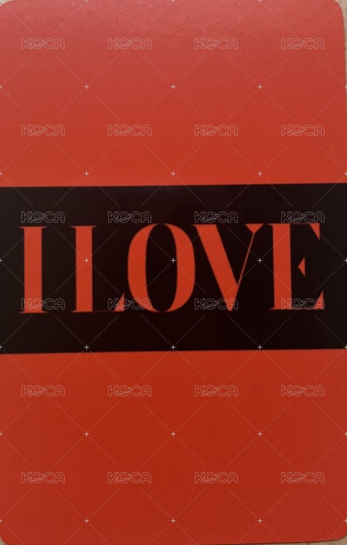 I LOVE wm 3.0 線上 簽售卡 捏臉琦 背面