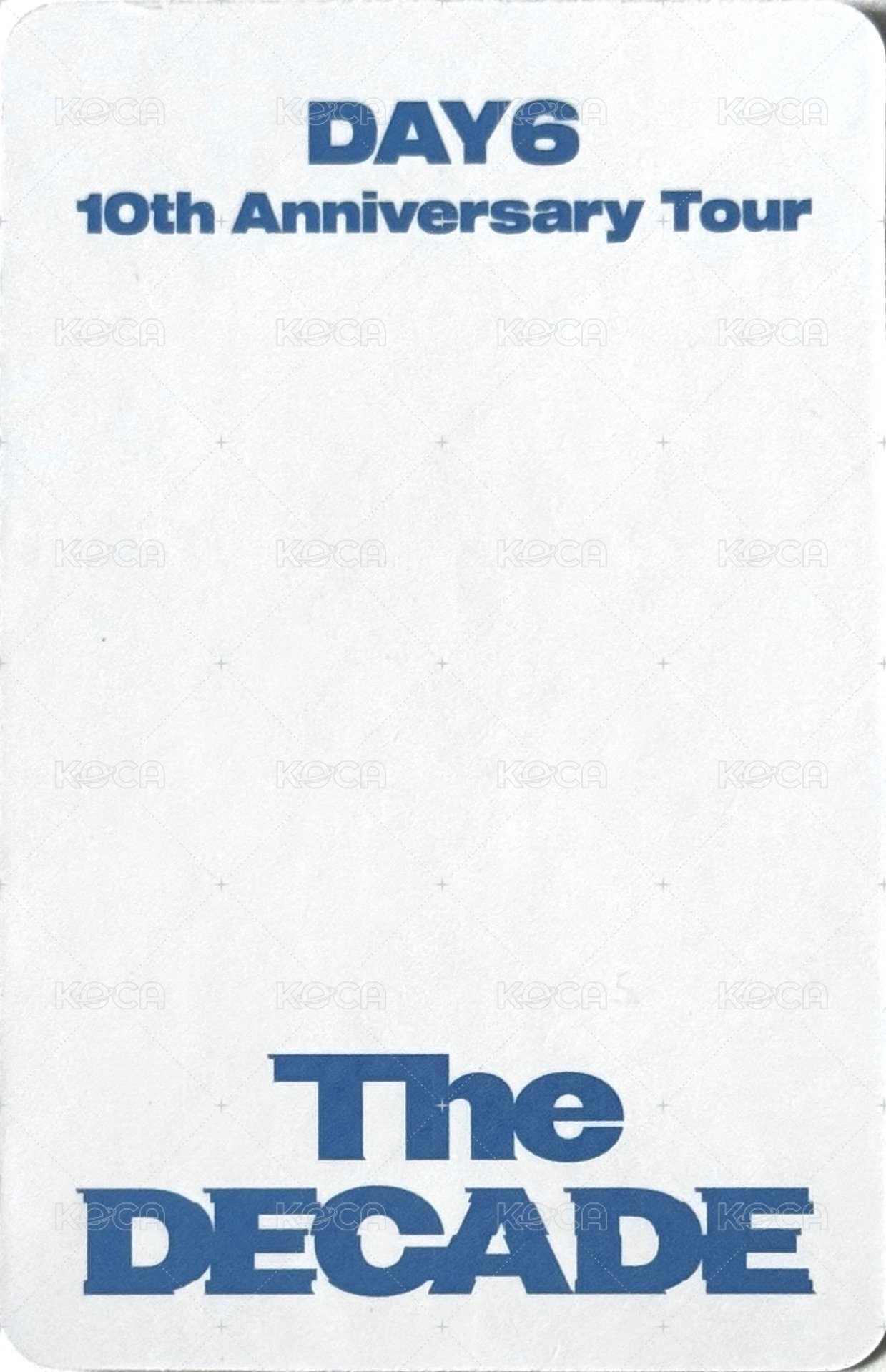 10週年 高陽場Day1 入場卡 / 場限卡  背面