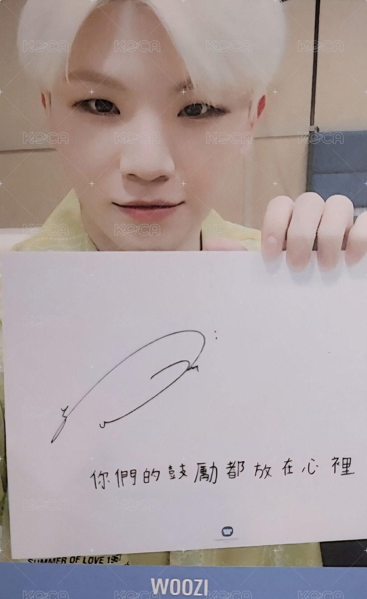 YMMD 華納 台灣限定盤 特典卡 手寫中文問候卡 正面