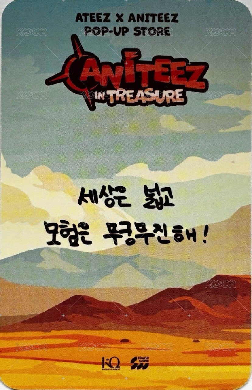 ANITEEZ IN TREASURE sw 滿額卡 5萬滿額 背面