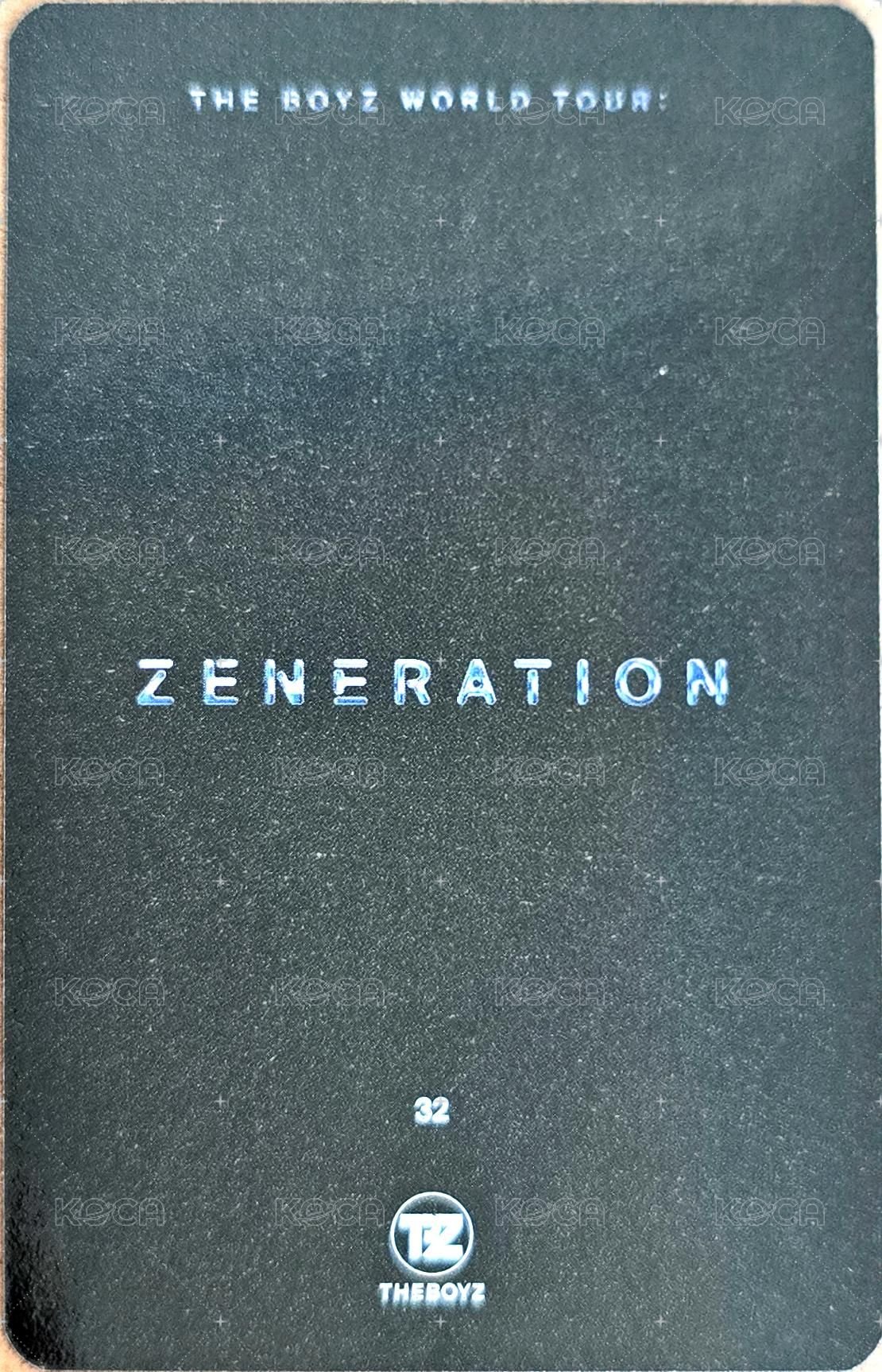 THE BOYZ 2ND WORLD TOUR : ZENERATION 隨機卡  背面