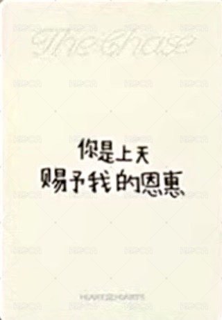 單一 yzy 2.0 特典卡  背面