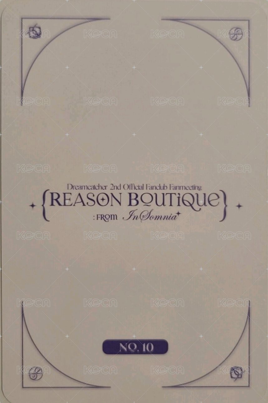 二期會員粉絲見面會 隨機卡 卡包卡 10 背面