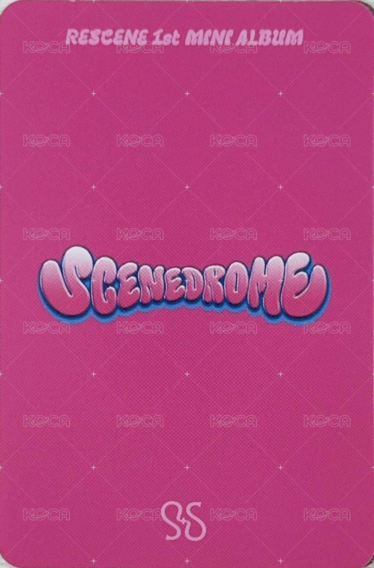 SCENEDROME 專輯卡 PB版ver1 背面