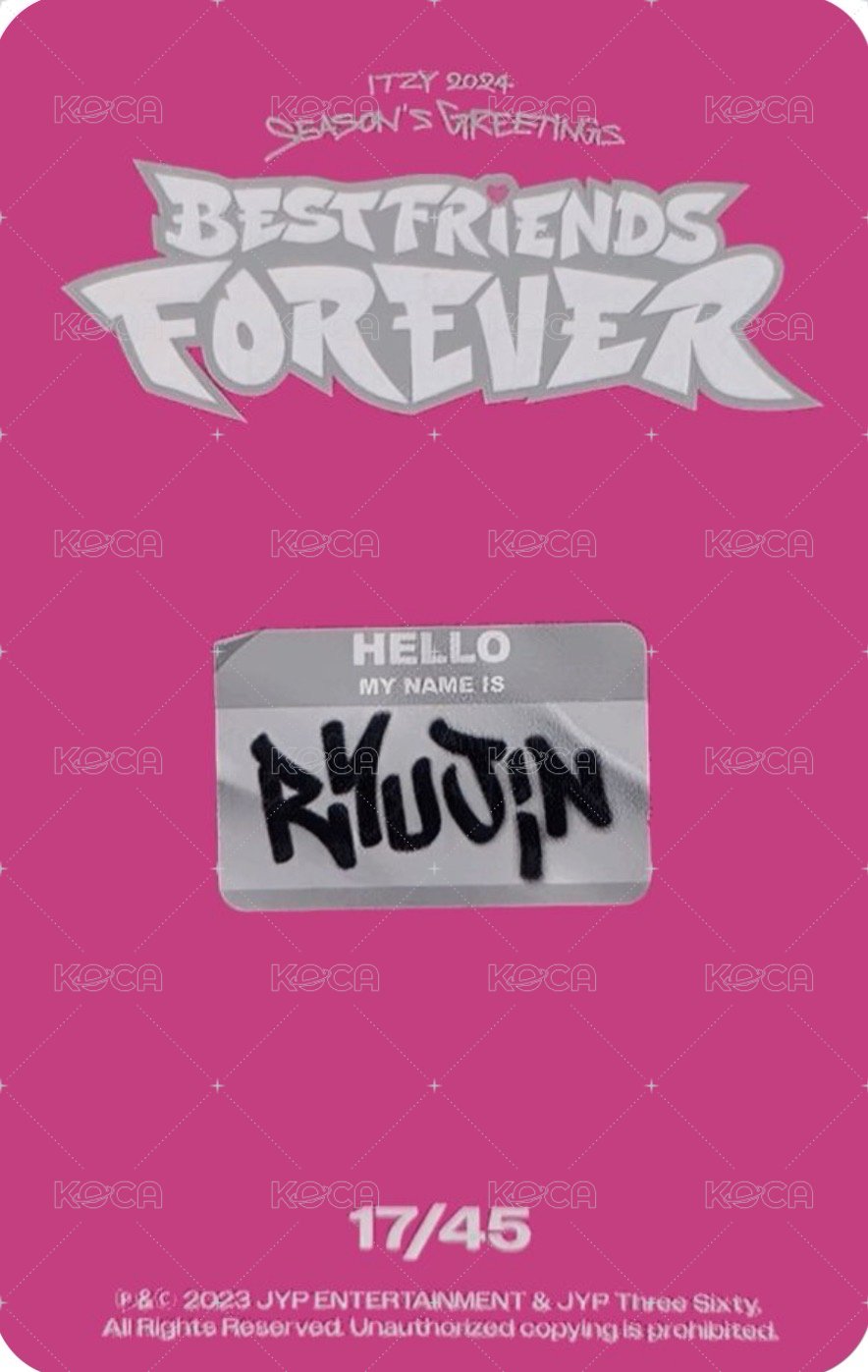 2024年曆 隨機卡  背面