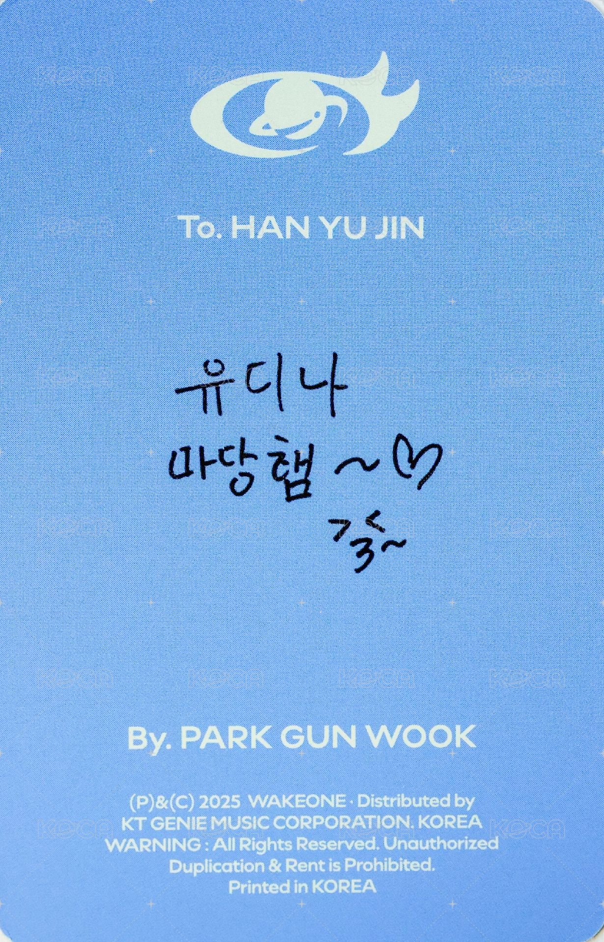 正規一 專輯卡 ORDINARY ver. 背面