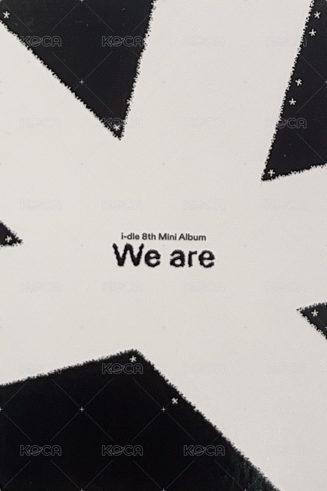 We are 專輯卡 poca ver. A ver. 背面