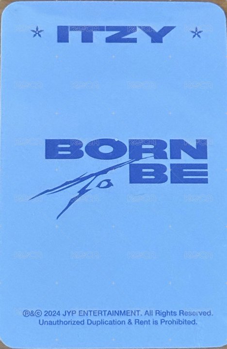 BORN TO BE sw 1.0 幸運卡  背面