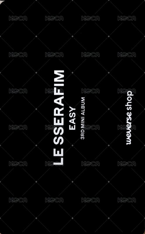 EASY YT 直播卡 直播特典 背面