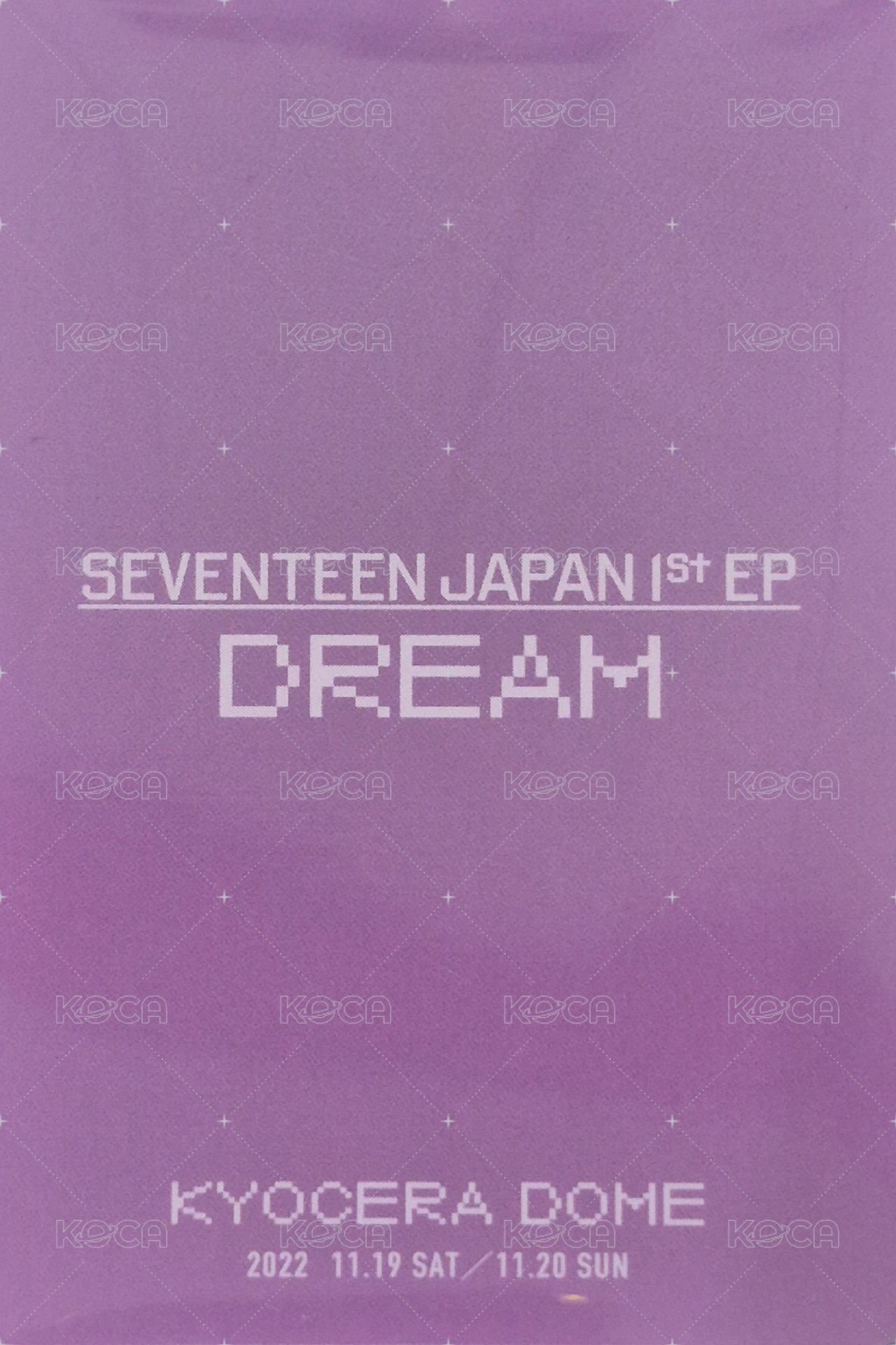 DREAM 入場卡 / 場限卡 大阪場限 背面