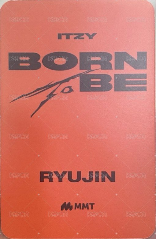 BORN TO BE mmt 1.0 簽售卡  背面