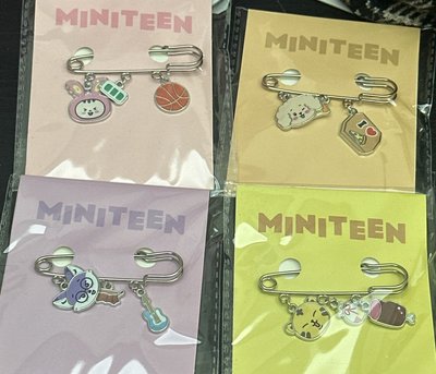 Miniteen 金屬別針 淨漢 圓佑 碩珉 hoshi 