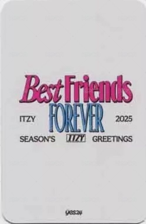 2025年曆 yes24 特典卡  背面