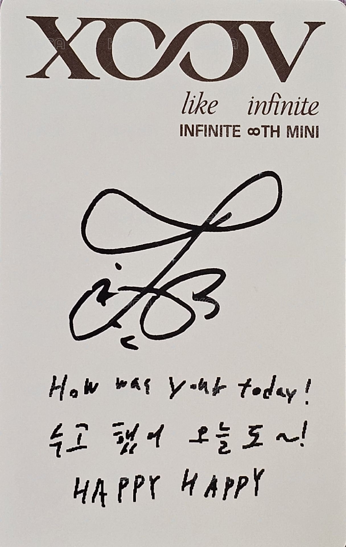 LIKE INFINITE 專輯卡 週年版 背面