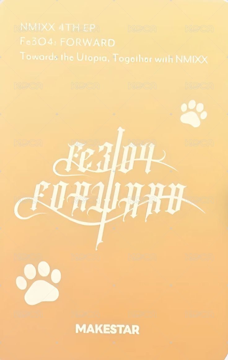 FORWARD ms 17.0 簽售卡 貓咪麵包 背面