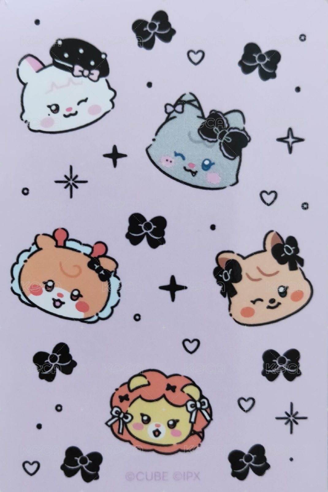 We are 隨機卡 麵妮琦三人卡 背面