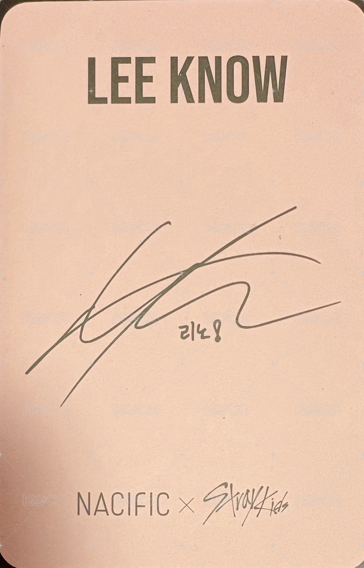 NACIFIC 代言卡 6.0 背面