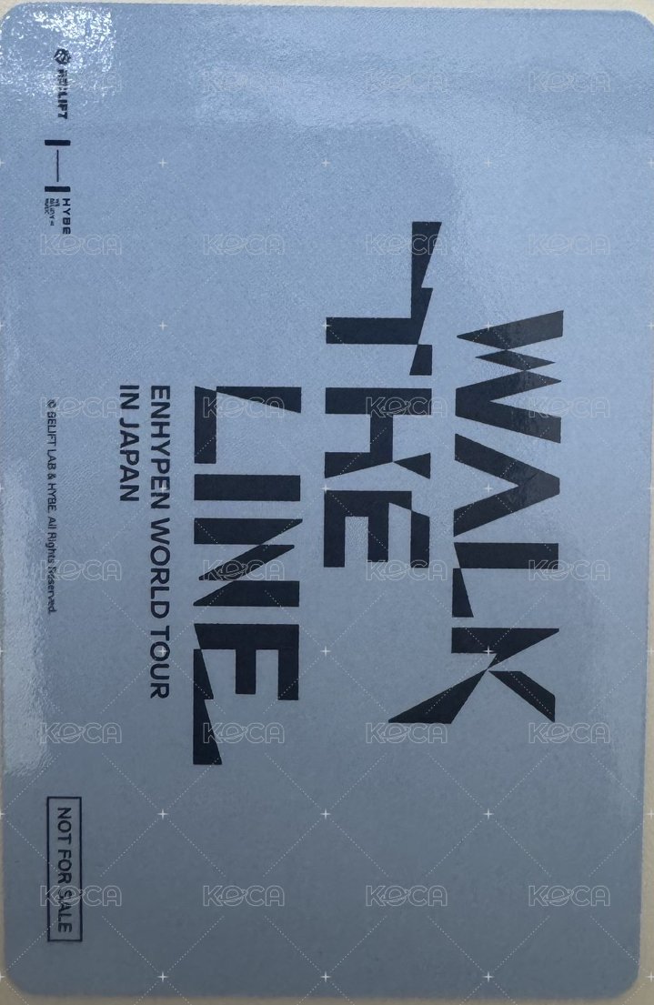 WTL世巡 滿額卡 訊息卡 東京場 背面