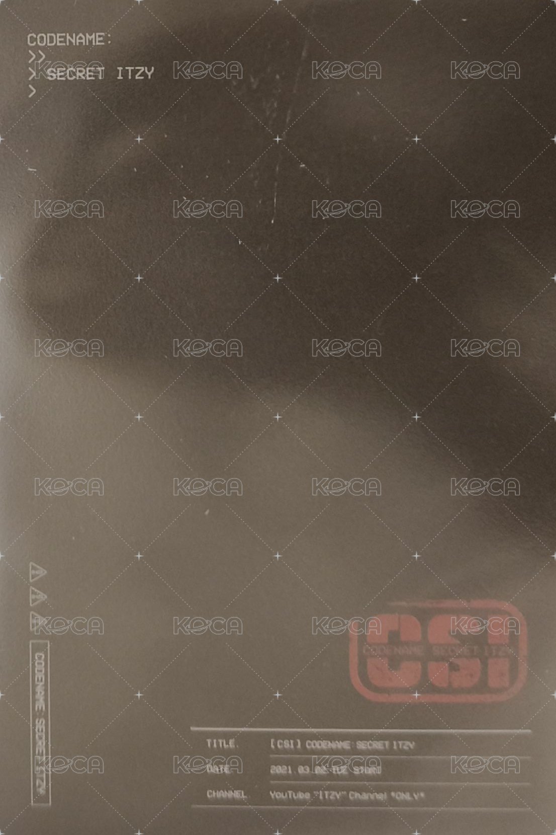 CSI jyp 明信片  背面