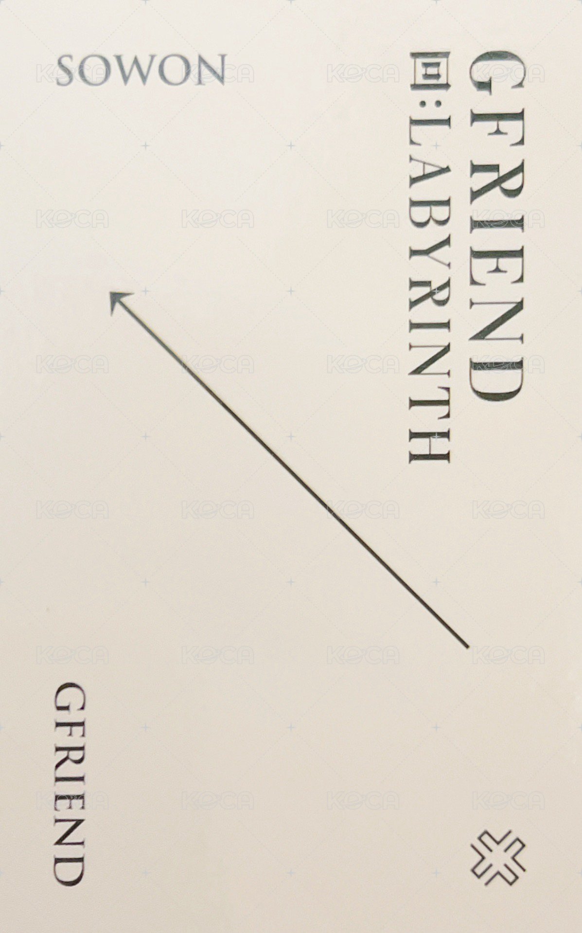 迷八 專輯卡 Crossroads ver. 背面