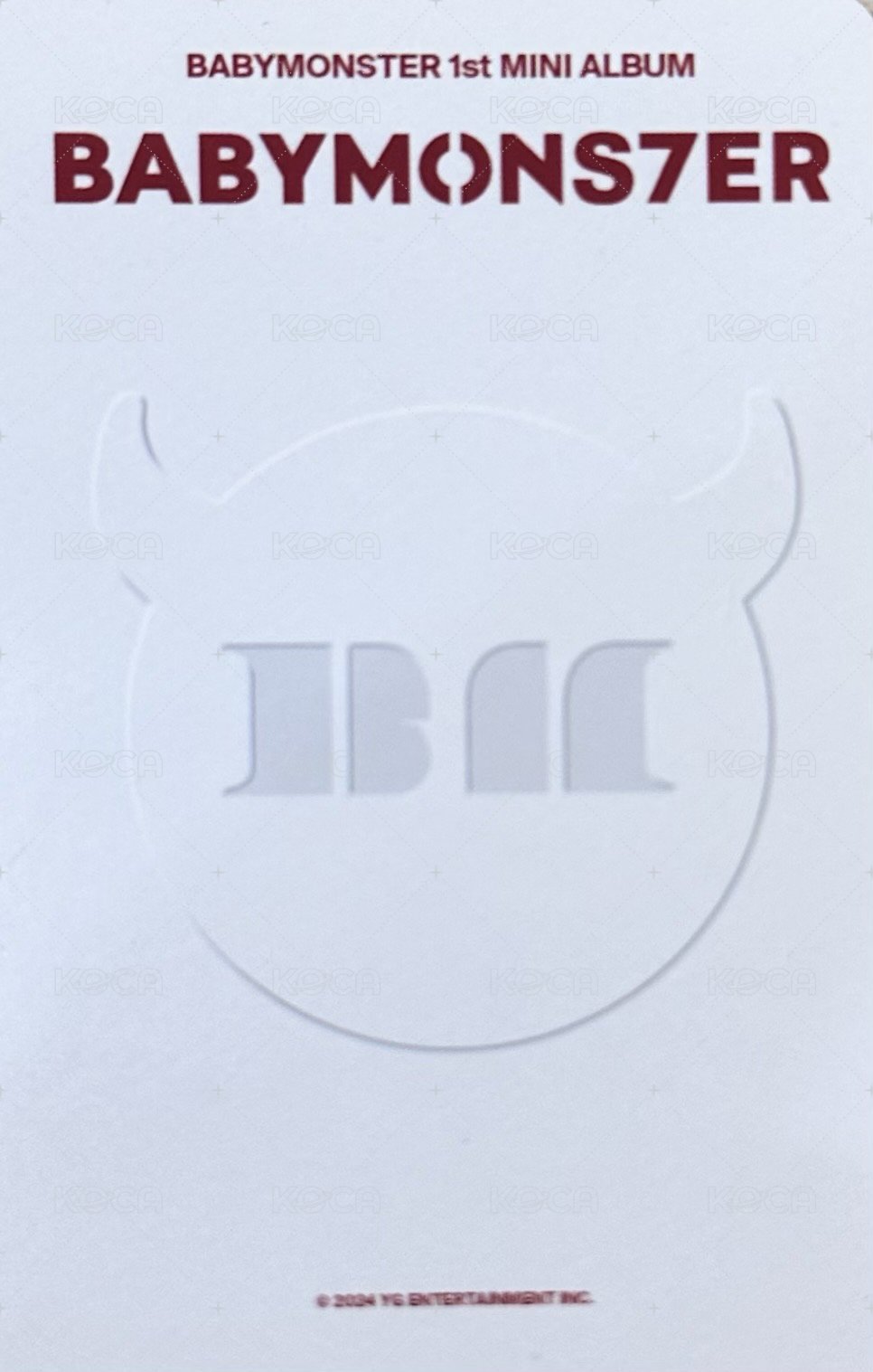 BABYMONS7ER 線下快閃 滿額卡 a2 抱熊 背面