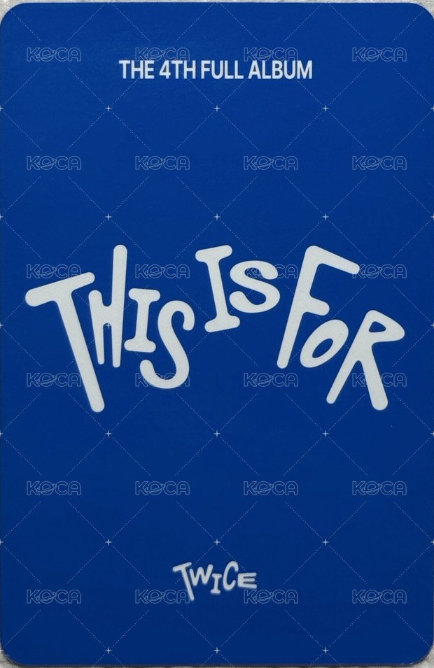 正規四 專輯卡 SANA THIS ver. 預購禮 背面