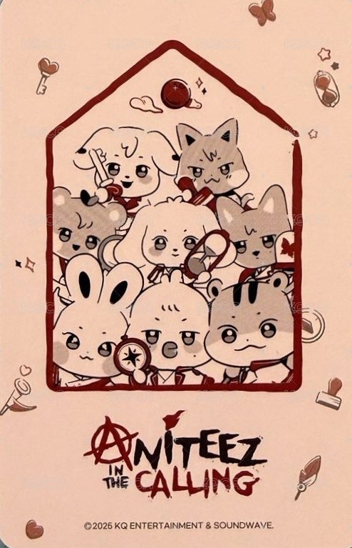 ANITEEZ IN THE CALLING 周邊卡  背面