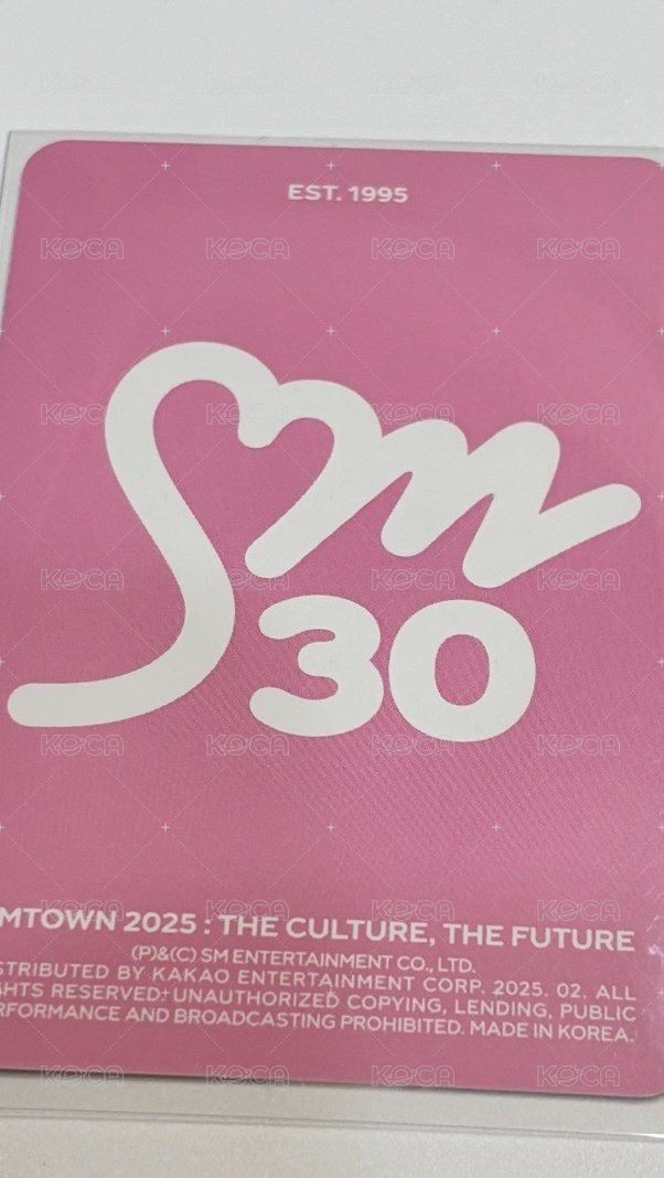 2025 SMT30 專輯卡  背面